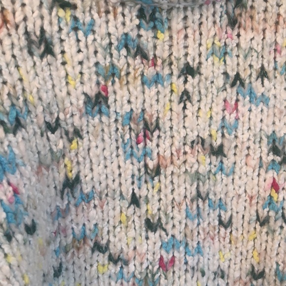 Anthropologie Chunky Knit Oversized Fit Mock neck Sweater ~ medium - Picture 7 of 9